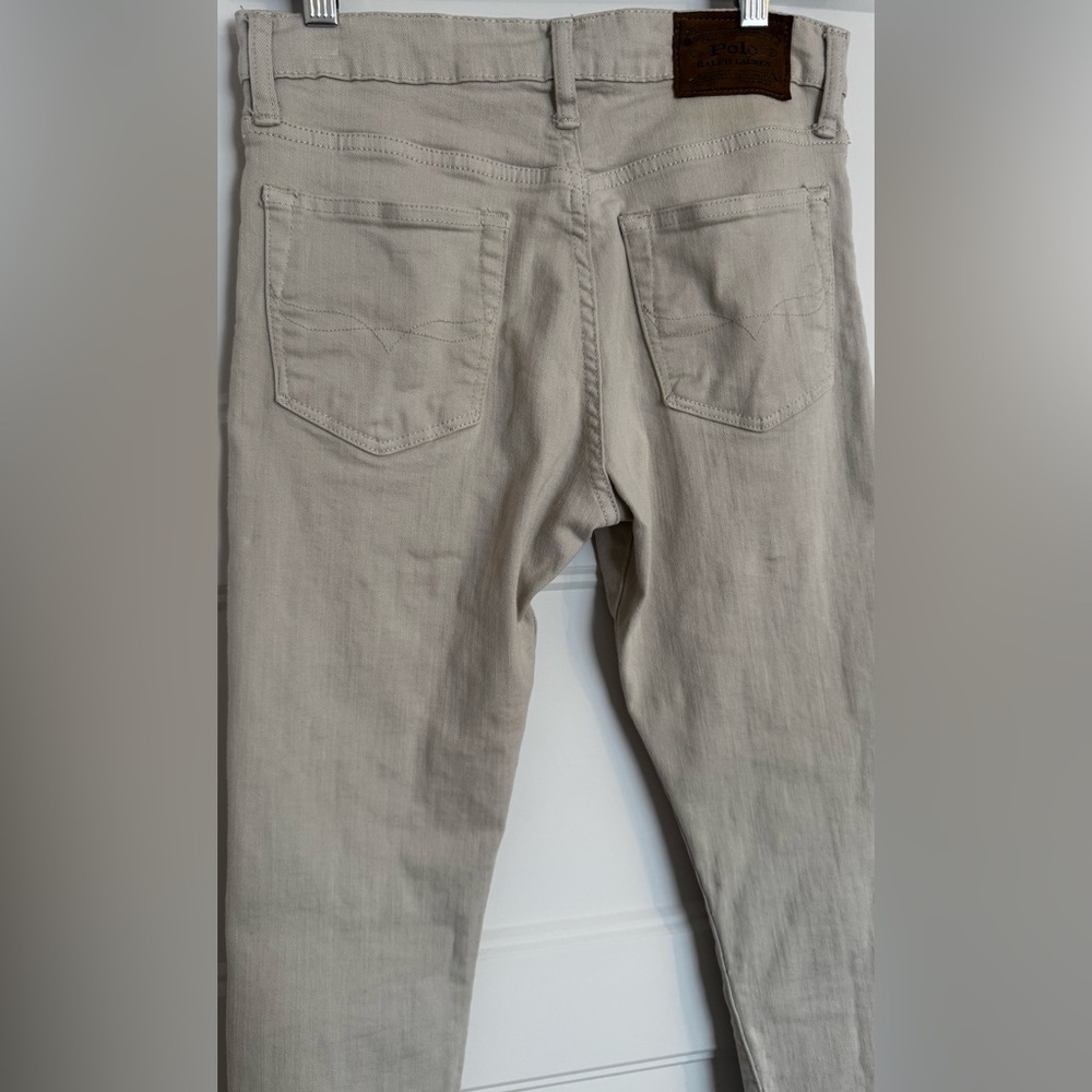Polo Ralph Lauren Sullivan Slim Cream/Light Beige Denim Jeans - Picture 11 of 16